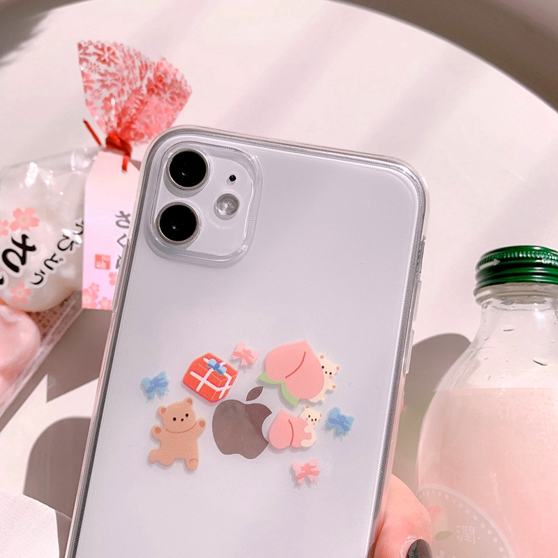 Ốp điện thoại in họa tiết hoạt hình dễ thương cho iPhone 6 6s 6plus 7 8plus X XS XR XSMAX 11 11Pro 11ProMax | BigBuy360 - bigbuy360.vn