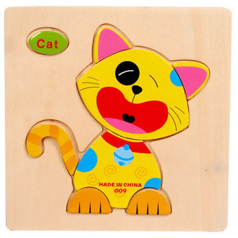 Đồ chơi xếp hình 3D bằng gỗ cho trẻ em