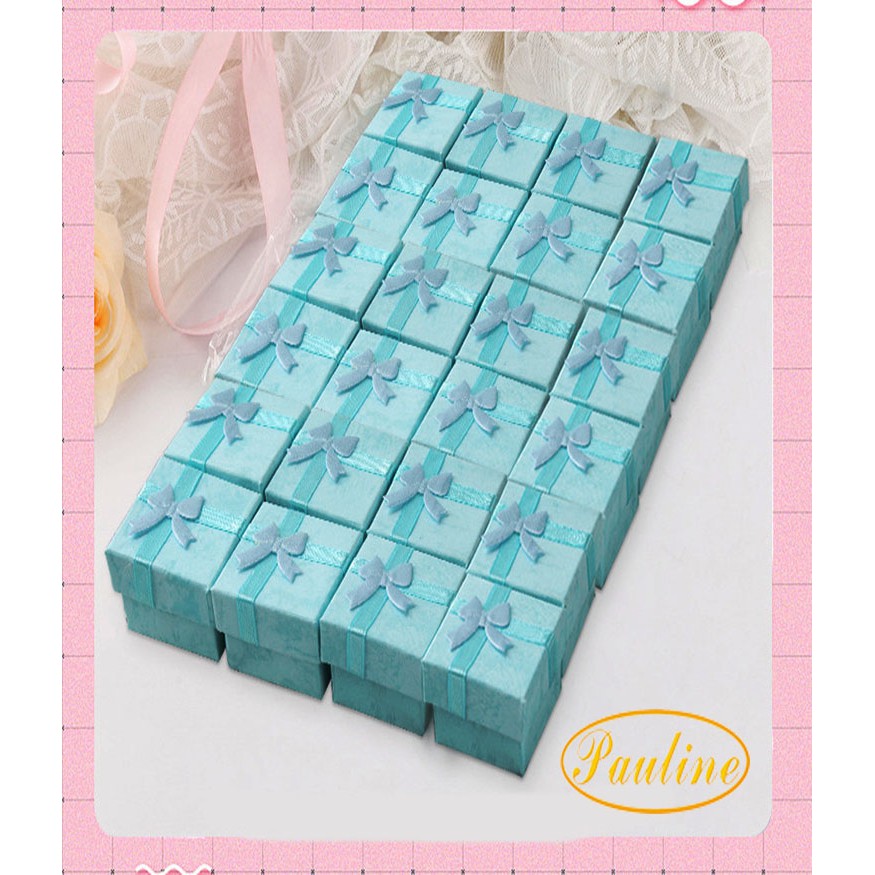 Pauline’s Store - Hộp giấy đựng trang sức đính nơ dạng nhỏ