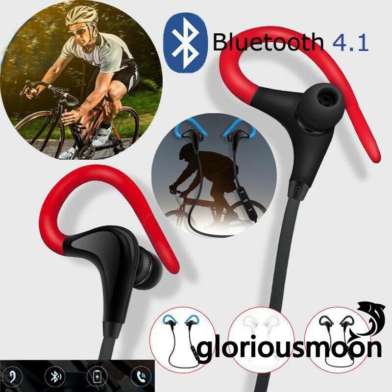 ღ𝓂ℰWireless Bluetooth 4.1 Sweatproof Sport Gym Headset Stereo Headphone Earphone