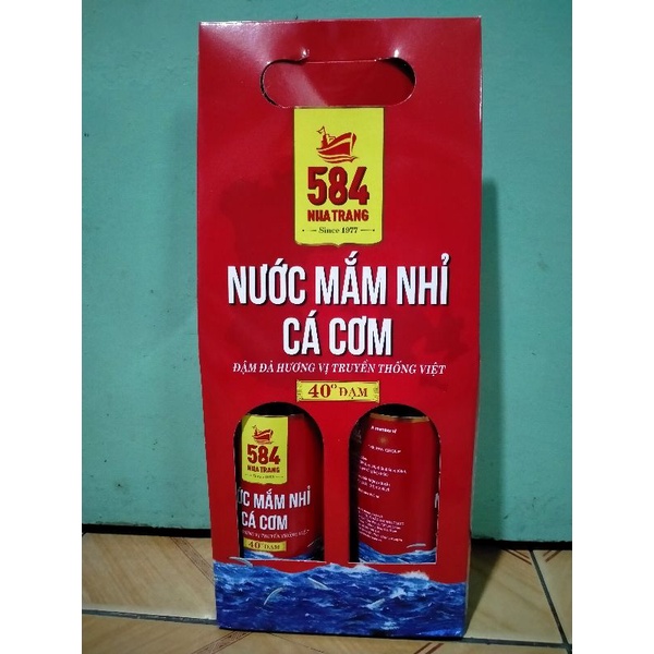 Nước mắm Nha Trang 584 40° đạm - cặp 2 chai 500ml