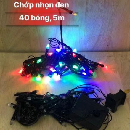 DÂY ĐÈN LED CHỚP KIỂU KIM CƯƠNG DÂY ĐEN - DÀI 5M