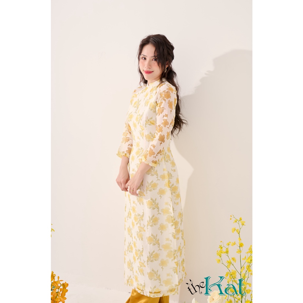 Áo Dài Organza Mùa Xuân The Kat House, vải Organza mịn màng, mỏng nhẹ, thoáng mát, khí chất và tinh tế (không kèm quần)