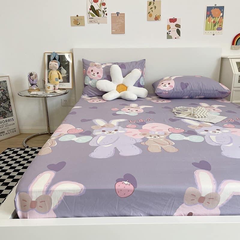 SET GA+ 2 VỎ GỐI COTTON THỎ TÍM