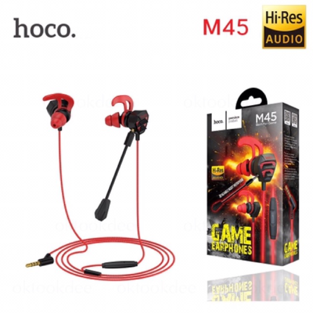Tai nghe Hoco M45 ✓Tai nghe có dây dành cho Game thủ cao cấp siêu hot ✓Có Mic Rời Tháo Lắp Dễ Dàng ✓ Hỗ Trợ Jack Cắm 3.5