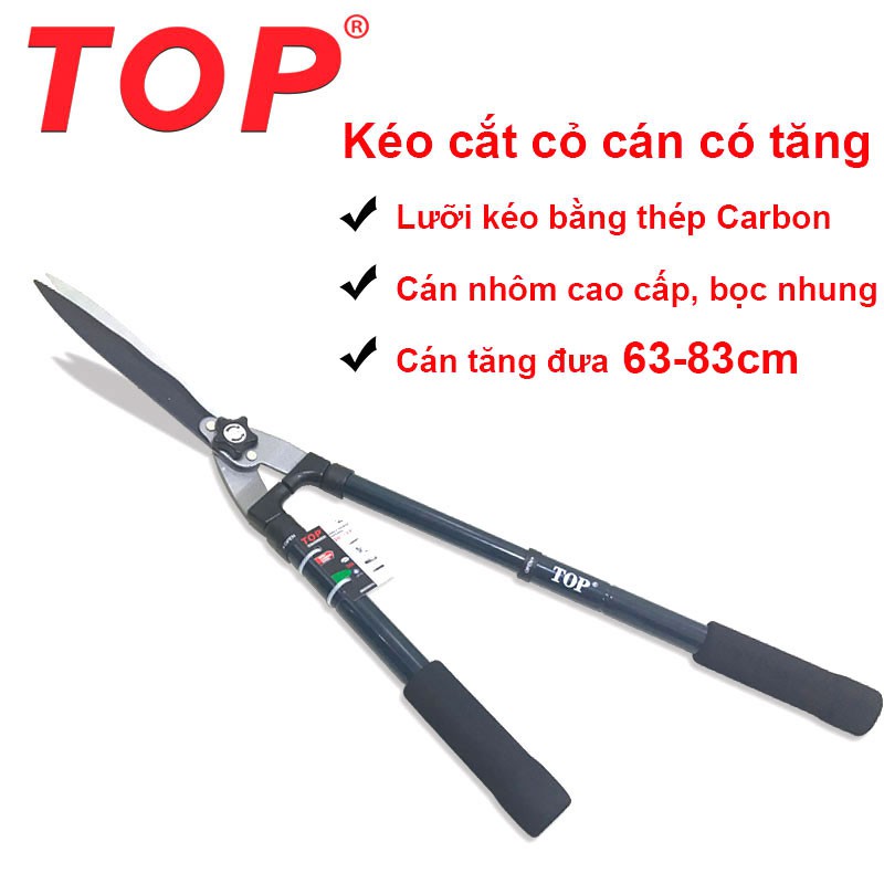 Kéo Cắt Cỏ Hàng Rào TOP Cán Bọc Nhung, Có Tăng Đưa - HC-2032H2