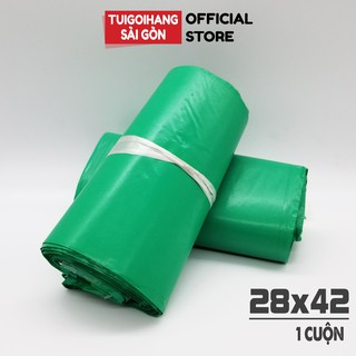 1 Cuộn Túi Đóng Hàng Tự Dính Xanh Coban 28x42cm Đóng Gói Thời Trang Tiện Lợi