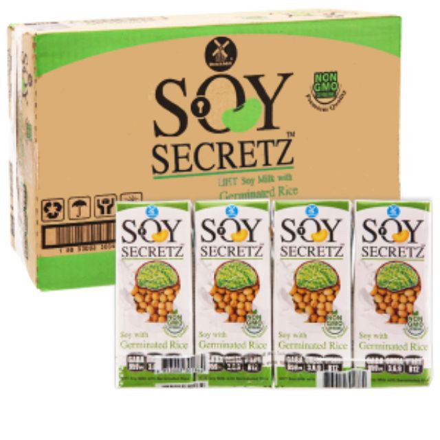 [Lốc 4 hộp x 180ml] Sữa đậu nành SOY SECRETZ 180ml - Đủ vị - Nhập khẩu Thái Lan