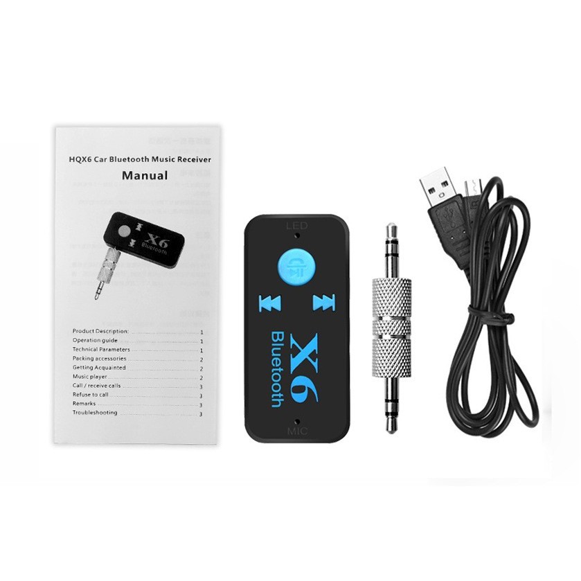 Thiết bị bluetooth HQ X6 loa không có bluetooth, cho ô tô