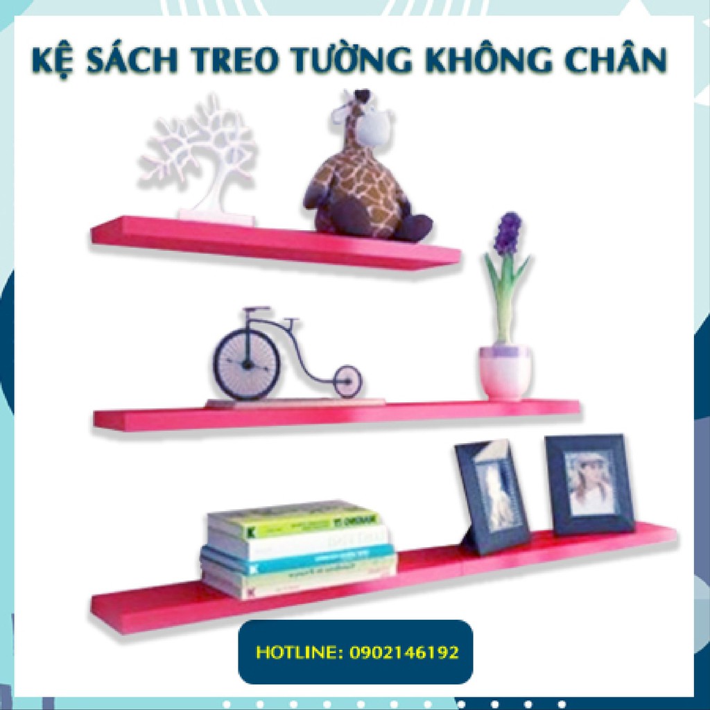 Kệ Sách Treo Tường Trang Trí( chọn màu tùy ý ) TC016