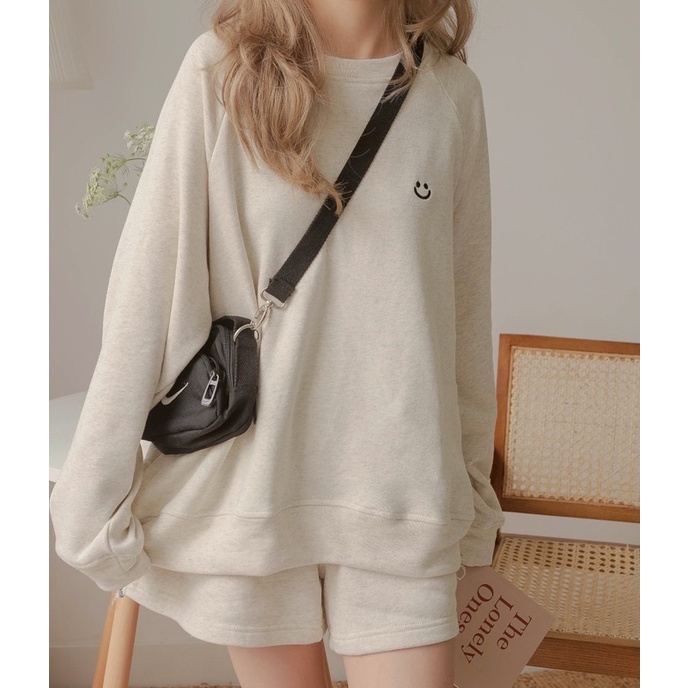 Set hoodie nỉ tay dài quần short 5 màu LENCLOTHING 8203-8204