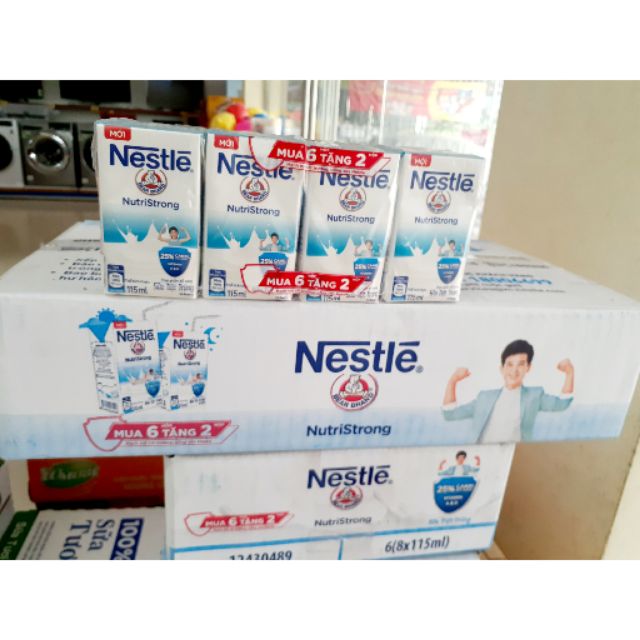 (Hết tặng)Thùng Sữa tươi Nestle 115ml 48  hộp