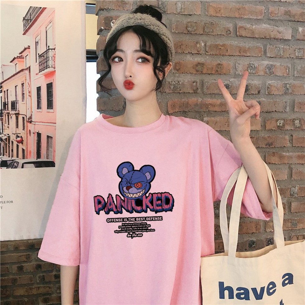 Áo Thun Tay Lỡ In Nhiệt Thỏ Panicked  Unisex  Cao Cấp Nam Nữ - ATIN57 | BigBuy360 - bigbuy360.vn