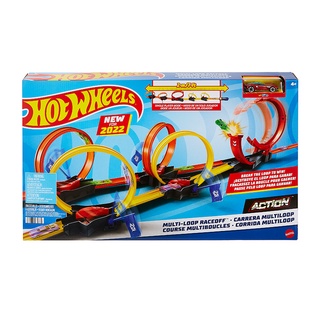Đồ Chơi HOT WHEELS Đường Đua Xoắn Ốc Siêu Tốc Xếp Gọn Hot Wheels HDR83