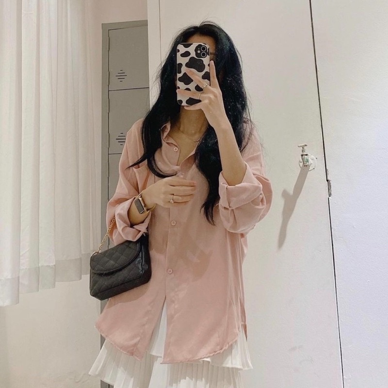 Áo Sơ Mi Tay Dài Chất Đũi From Rộng Nhiều Màu Siêu Hot 2022
