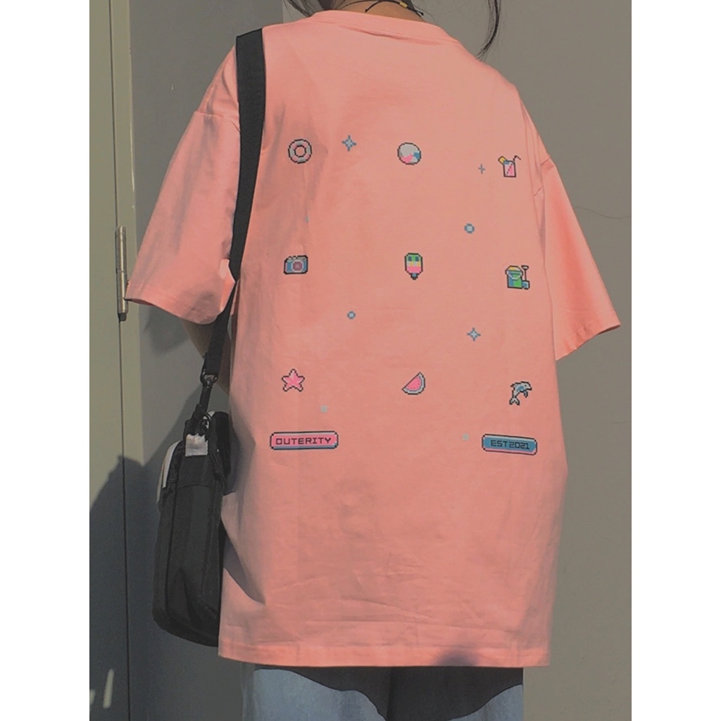 Áo Thun Nam Nữ OUTERITY Icon Unisex - Kiểu áo phông form rộng tay lỡ Ulzzang Nelly - Leevin Store | BigBuy360 - bigbuy360.vn