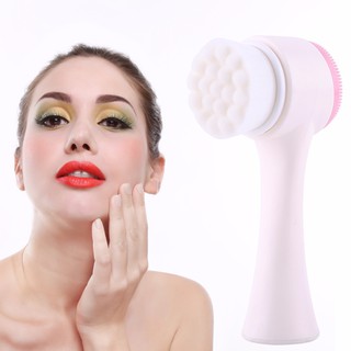Cọ rửa mặt 2 đầu silicone