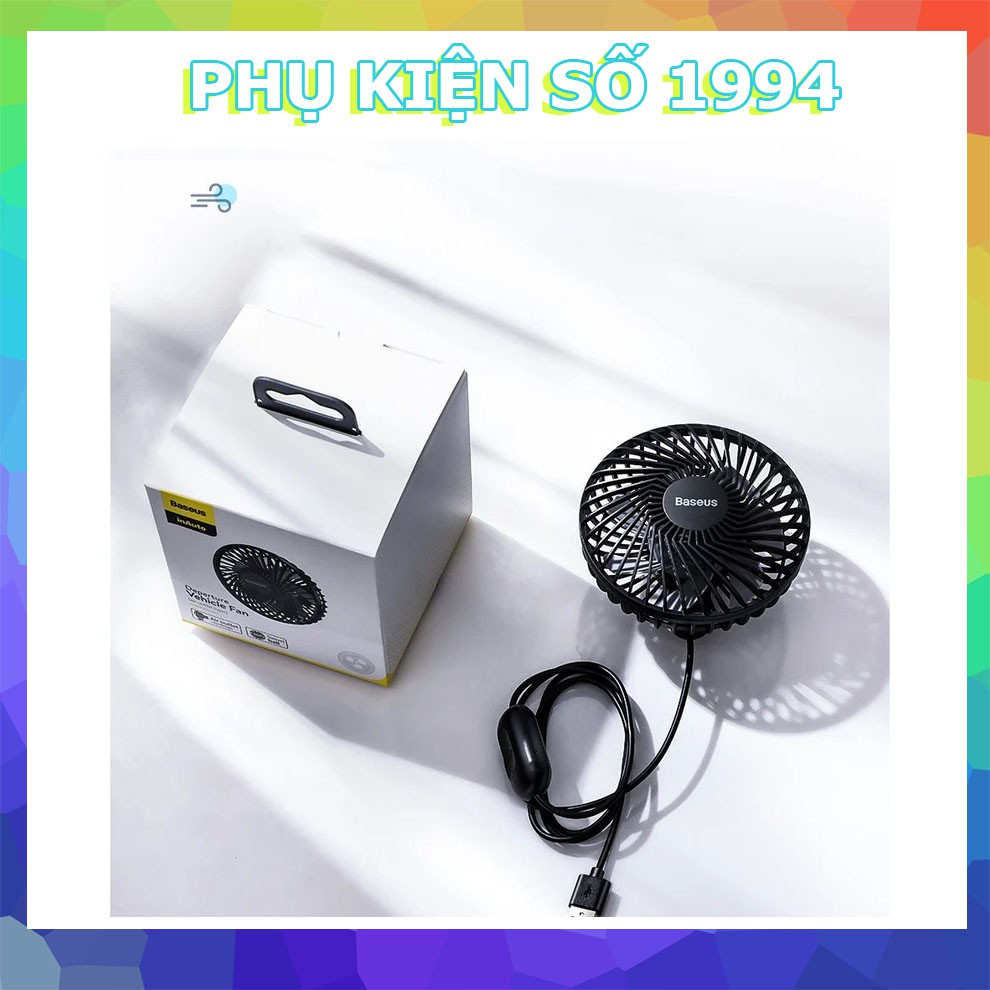 Quạt mini gắn cửa gió cho xe hơi chính hãng BASEUS