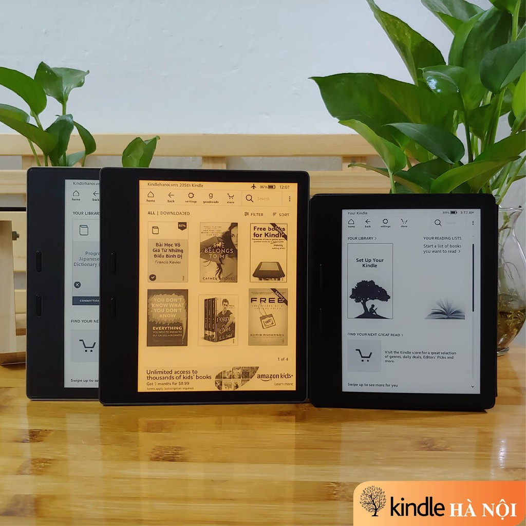 Máy đọc sách Kindle Oasis 1, 2, 3 (7th, 9th,10th) nhập khẩu chính hãng Amazon Mỹ, Nhật