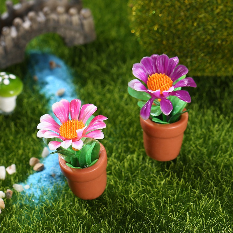 1 Mô Hình Cây Bonsai Bằng Nhựa Resin Mini Trang Trí Tiểu Cảnh/Nhà Búp Bê