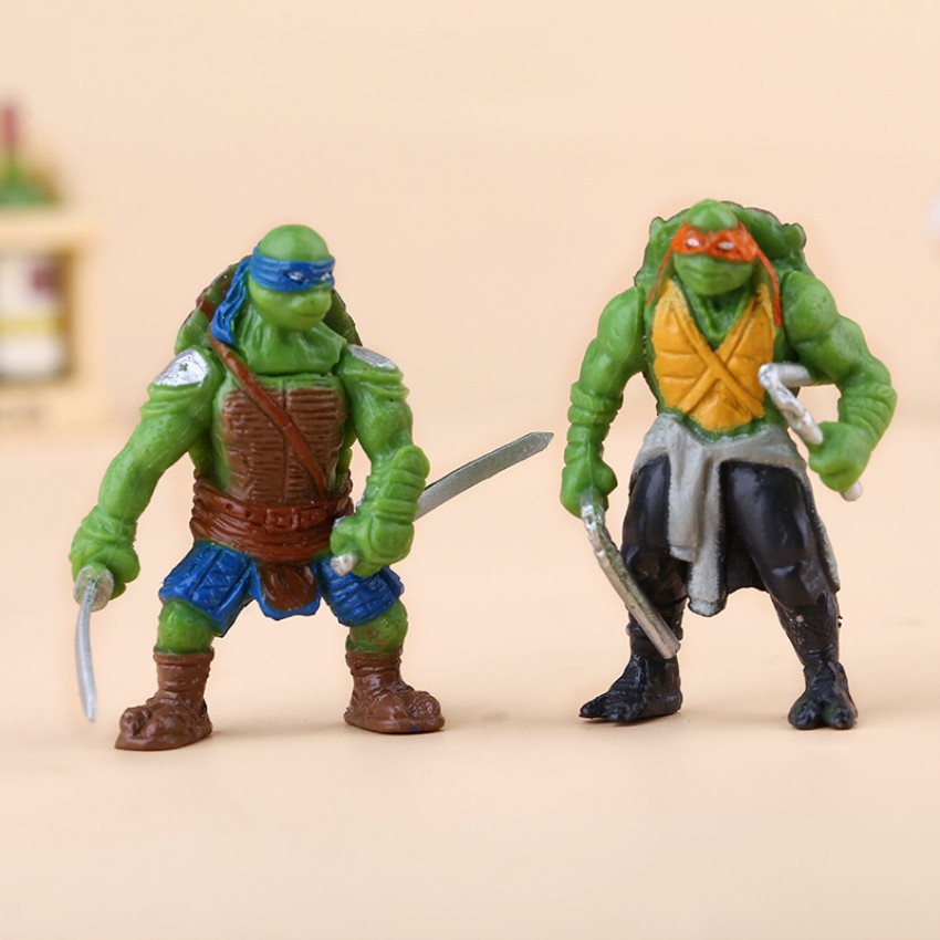 Bộ 6 Tượng Ninja Rùa Đột Biến Size 5cm - Đồ Chơi hoạt hình - Đồ Trang Trí Nhỏ, Đồ Trang Trí Sáng Tạo