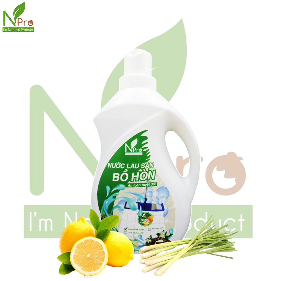 [COMBO] NƯỚC LAU SÀN BỒ HÒN 2L + NƯỚC GIẶT BỒ HÒN 1L - TẶNG TINH DẦU QUẾ / SẢ CHANH THIÊN NHIÊN 100%