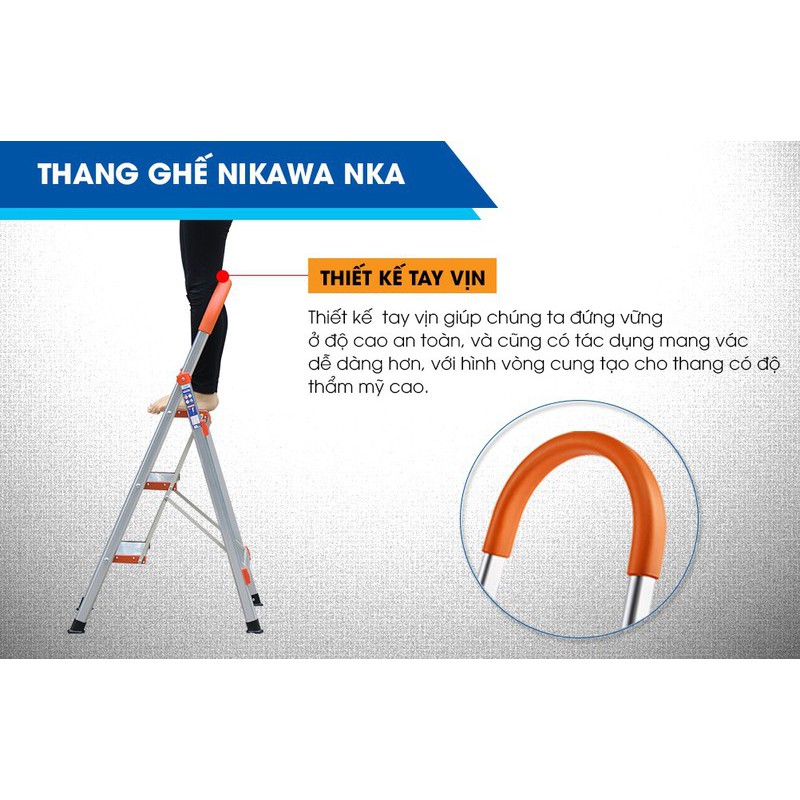 Thang Ghế Nhôm Nikawa 3 Bậc NKA - 03