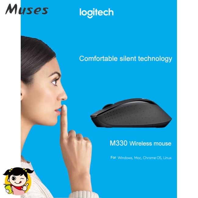 Chuột máy tính không dây quang học tĩnh 1000DPI với USB 2.4GHz chất lượng cao