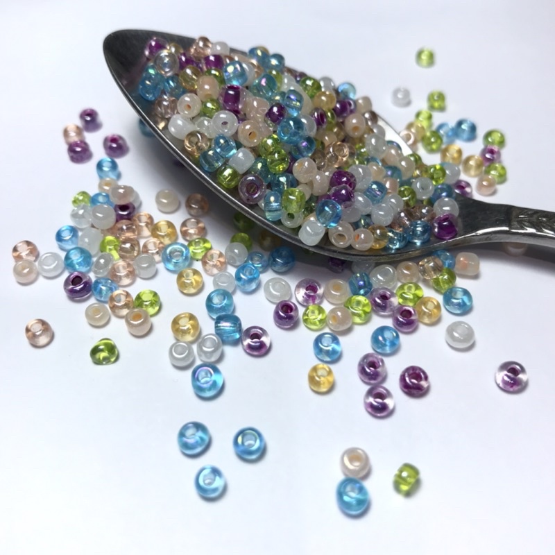 [ ngũ sắc ]10gram size 3mm, hạt xỏ vòng tay,hạt xỏ thủ công,handmade,cườm,đủ màu,phụ kiện,hạt xỏ phụ kiện