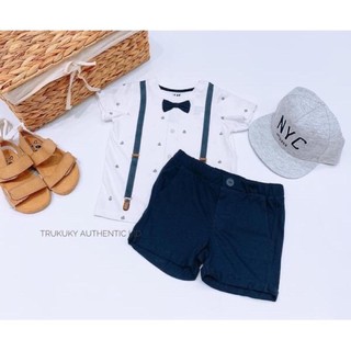 Set công tử hm h&m auth size 6-9m form to
