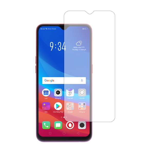 Oppo F9_Kính Cường Lực Full Màn 9D không 1 chấm li ti tặng keo chống hở mép