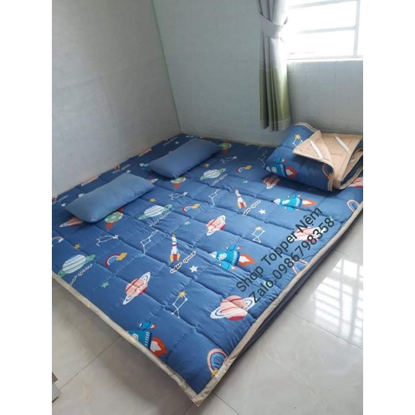 Combo 3 Nệm cuộn 1m6x2m và 1m8x2m trải sàn mỏng mát.