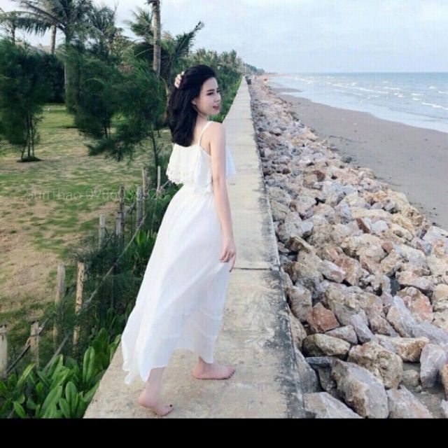 ĐẦM MAXI 2 DÂY CỰC XINH