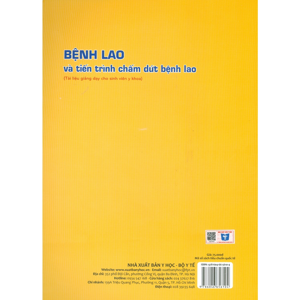Sách - Bệnh Lao Và Tiến Trình Chấm Dứt Bệnh Lao (Tài Liệu Giảng Dạy Cho Sinh Viên Y Khoa)