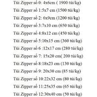 (100g) TÚI ĐỰNG / TÚI ZIPPER CHỈ ĐỎ NHIỀU SIZE LỰA CHỌN