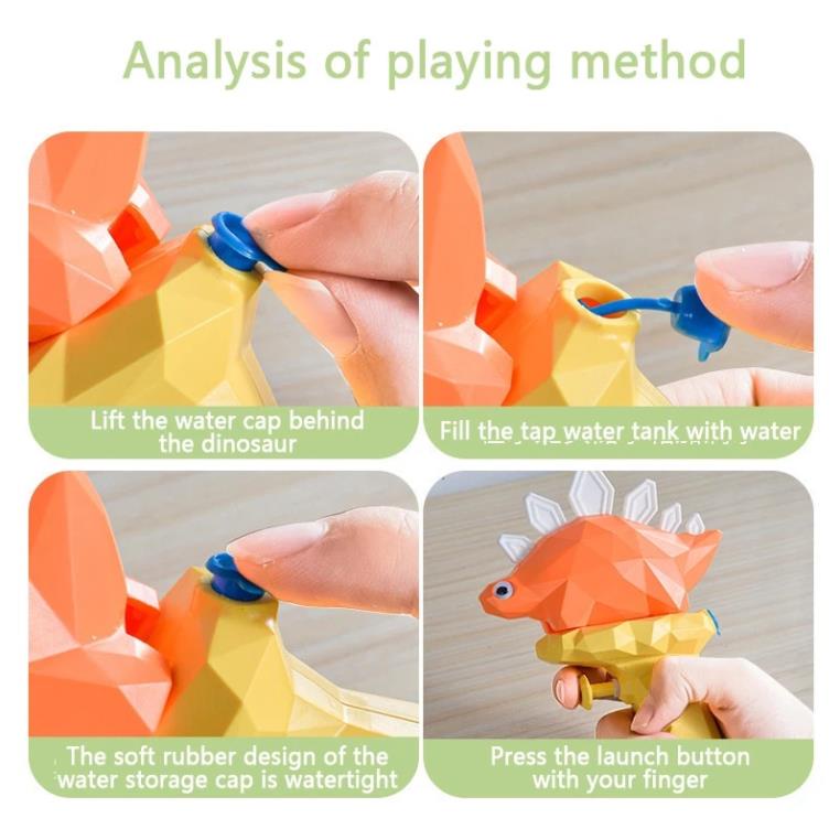 Đồ chơi cho bé súng bắn nước hình khủng long siêu đáng yêu mẫu hot 2021 - Chơi là mê ...