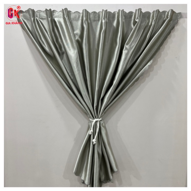 rèm cửa dán tường chống nắng không cần khoan, màn cửa dán tường họa tiết chìm 3d cao cấp