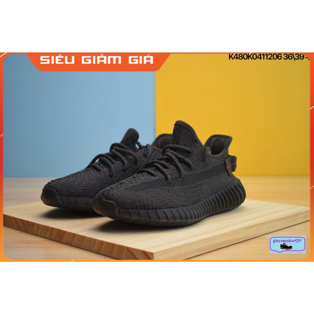 Giày thể thao sneaker YZ 350 V2 Black Reflective full đen siêu đẹp, giày yeezy cá tính dành cho nam nữ