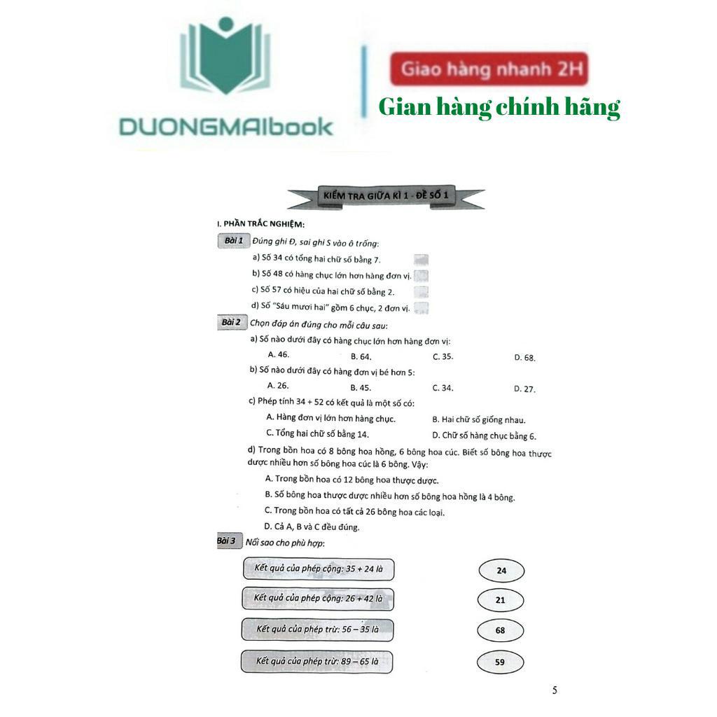 Sách - Bộ đề kiểm tra môn Toán lớp 2  - Phạm Thị Kim Chi