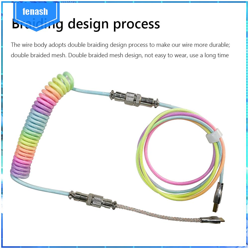 ✪Dây Cáp Nối Bàn Phím Cơ RGB 2.8m Type C USB