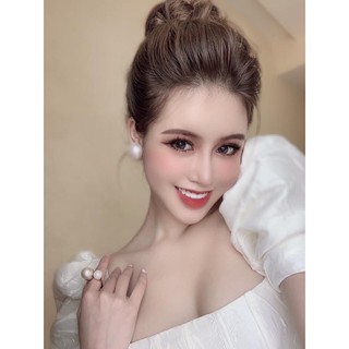 Bông tai hạt ngọc to
