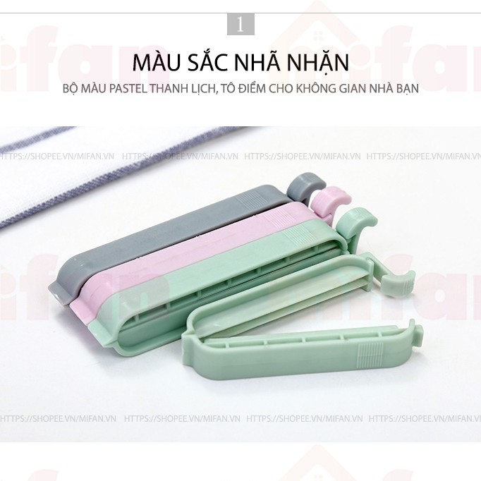 Bộ 12 Kẹp Miệng Túi Thực Phẩm Mifan Cao Cấp - Chống Ẩm, Chống Mốc, Chống Bụi, Bảo Quản Thực Phẩm Luôn Tươi Ngon | BigBuy360 - bigbuy360.vn