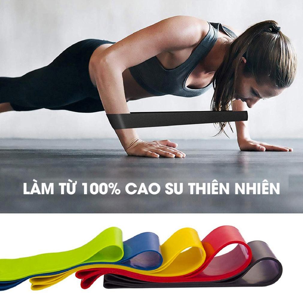 Dây Tập Gym Dây Miniband Dây Kháng Lực Đàn Hồi Tập Squat Mông Đùi Cho Nữ Săn Chắc Cơ Mông Đùi [ẢNH SHOP CHỤP THẬT]