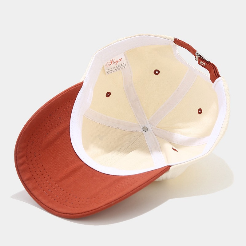 Nón lưỡi trai LINJW 2021 thời trang hàn quốc chất liệu cotton phối 2 màu