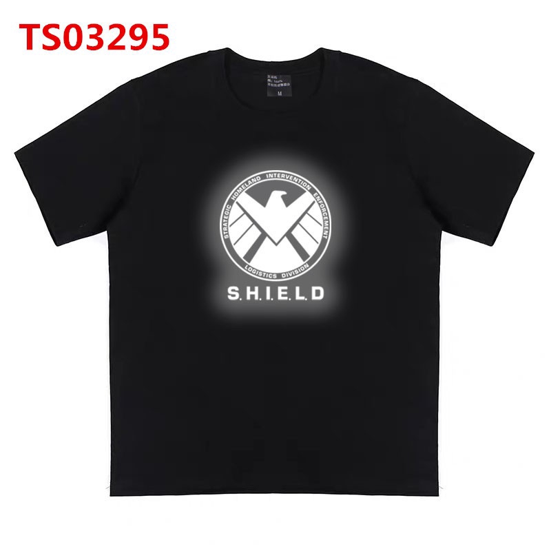 Áo thun cotton in chữ Marvel Superhero