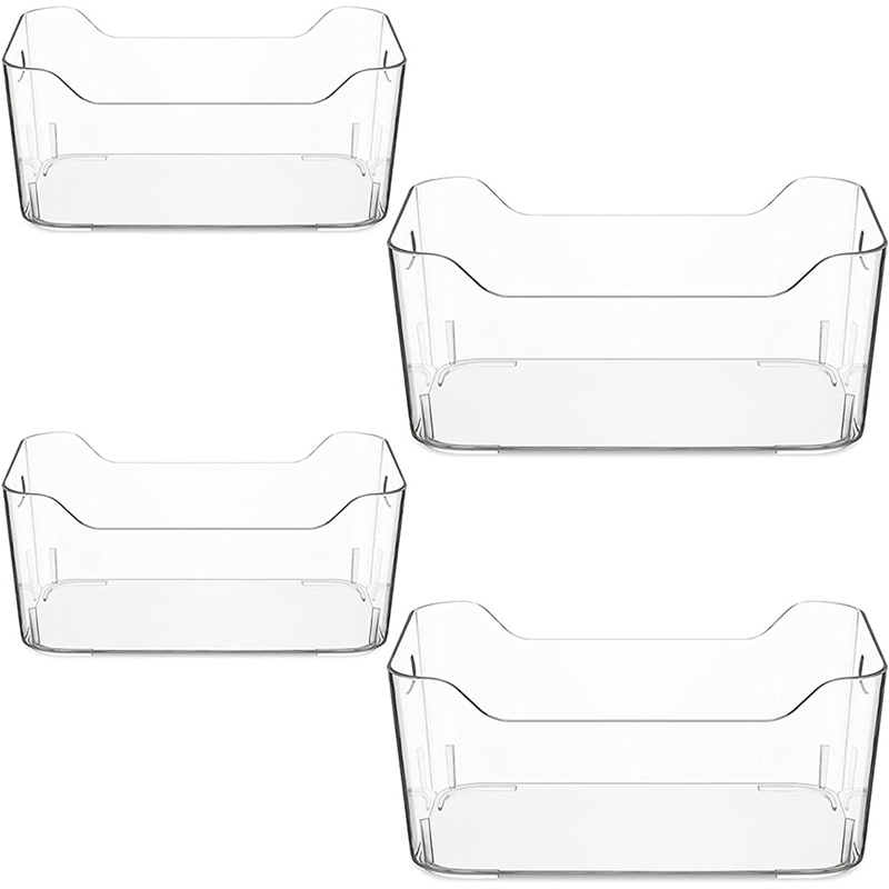 Set 4 Hộp Đựng Đồ Trong Suốt Tiện Lợi Cho Tủ Lạnh