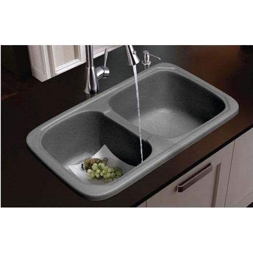 Chậu đá nhân tạo 2 hộc đều 80x47x22cm - nhiều màu