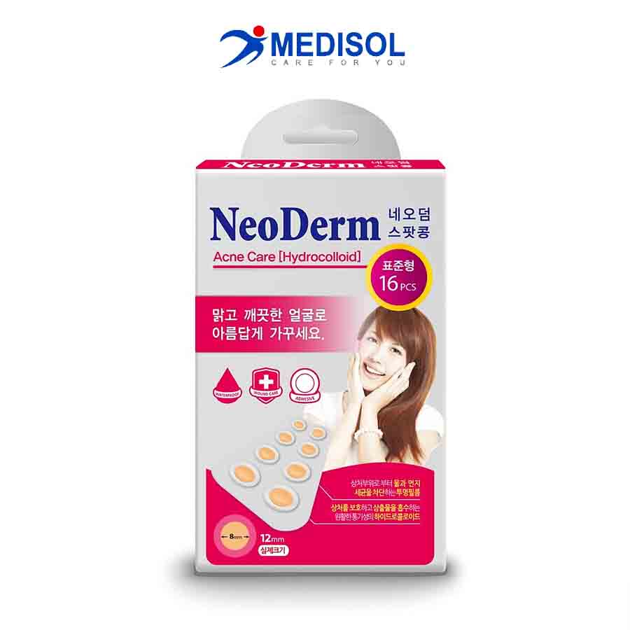 Miếng Dán Mụn Neoderm Ultra Thin 16 (Hộp 1 Size - 16 Miếng)