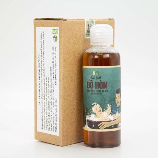 [CHÍNH HÃNG] Dầu Tắm Trẻ Em Bồ Hòn Trường Sơn Xanh  Sinh Dược 100ML- DƯỠNG ẨM, MỀM DA TỰ NHIÊN