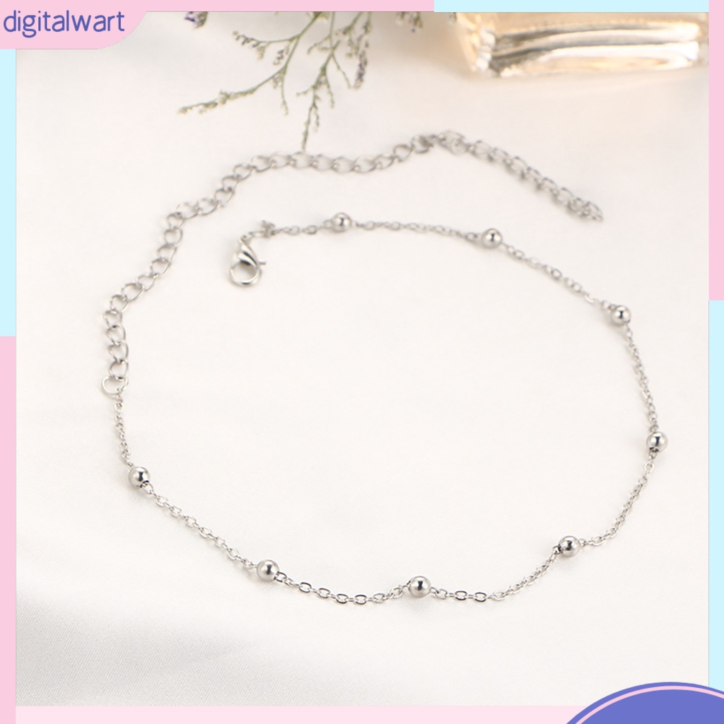 Vòng cổ choker dạng dây xích xỏ hạt tinh tế thời trang